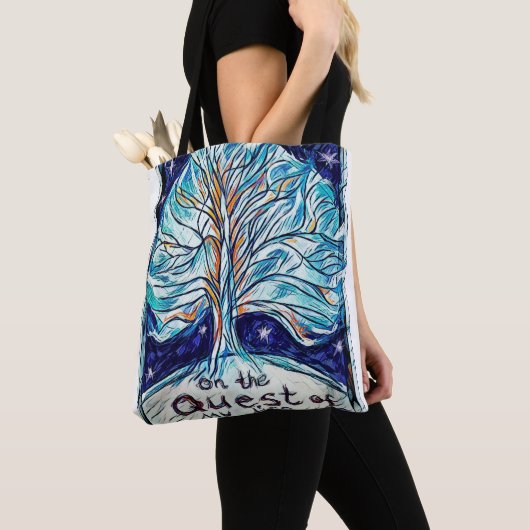 Op de Kust van mijn leven - Boom - sterren. Tote Bag (Dichtbij)