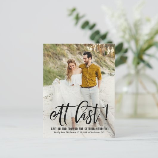 Op de laatste bruiloft opslaan van de datum Briefk Aankondigingskaart (Staand voorkant)