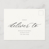 Op de laatste bruiloft RSVP antwoord Kaart (Achterkant)