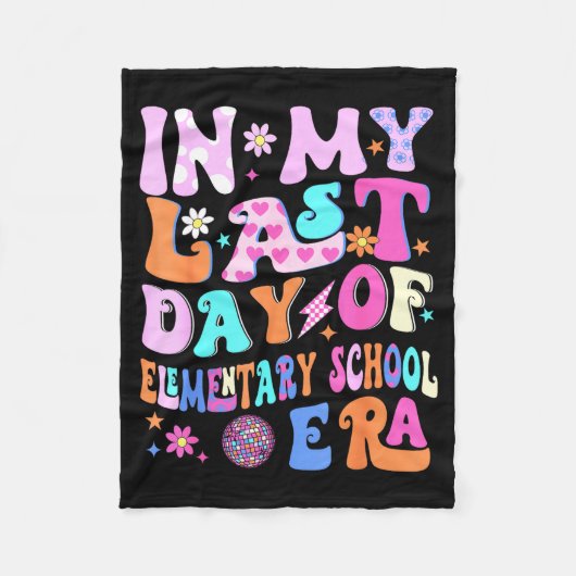 Op de laatste dag van de basisschoolperiode kinder fleece deken (Voorkant)
