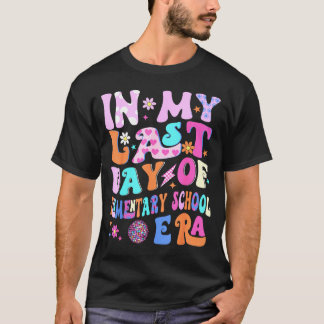 Op de laatste dag van de basisschoolperiode kinder t-shirt