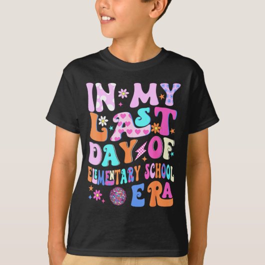 Op de laatste dag van de basisschoolperiode kinder t-shirt (Voorkant)