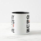 Op de laatste zenuw van mijn baas - grappige werkn mok (Midden)