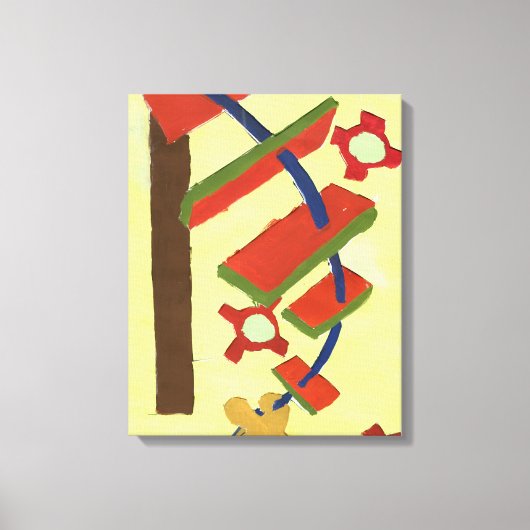 Op de ladder gaan canvas afdruk (Voorkant)