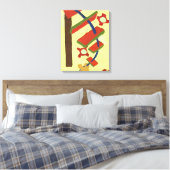 Op de ladder gaan canvas afdruk (Insitu (Slaapkamer))