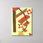 Op de ladder gaan canvas afdruk (Voorkant)