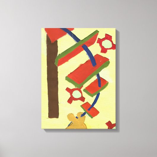 Op de ladder gaan canvas afdruk (Voorkant)