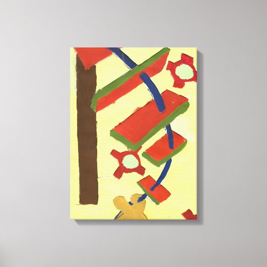 Op de ladder gaan canvas afdruk (Voorkant)
