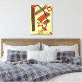 Op de ladder gaan canvas afdruk (Insitu (Slaapkamer))