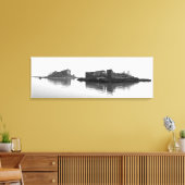 OP DE LAGOON Stretched Canvas Print (Insitu (Woonkamer))