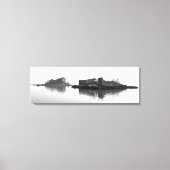 OP DE LAGOON Stretched Canvas Print (Voorkant)
