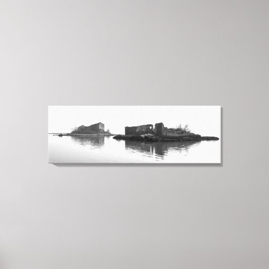 OP DE LAGOON Stretched Canvas Print (Voorkant)