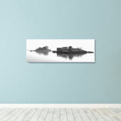 OP DE LAGOON Stretched Canvas Print (Insitu (Houten vloer))