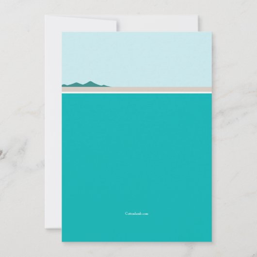 Op de Lake Bachelorette Party uitnodiging (Achterkant)