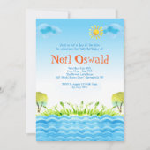 Op de Lake Invitation Kaart (Voorkant)