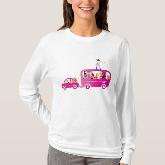 Op de lange bus t-shirt (Voorkant)