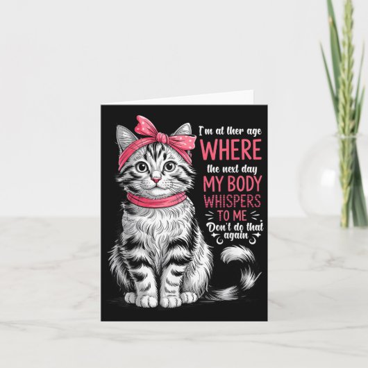 Op de leeftijd dat mijn lichaam de volgende dag fl kaart (Voorkant)