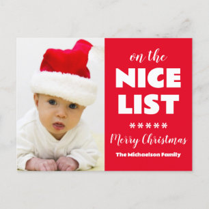 Op de leuke lijst Kerstfoto Feestdagenkaart