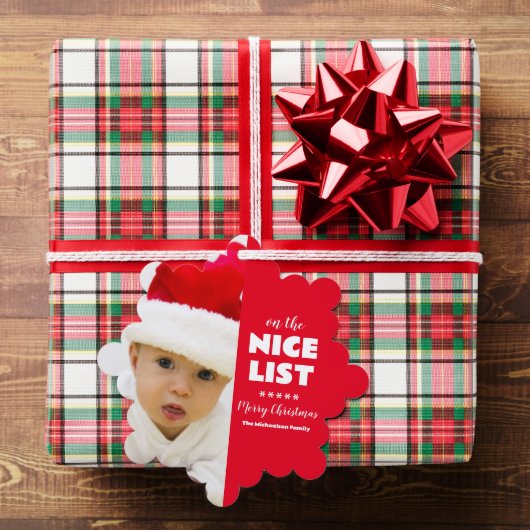 Op de leuke lijst Kerstfoto Ornament Kaart (Insitu (Geschenk))