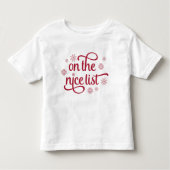 Op de lijst van Nice | Kerstklep Kinder Shirts (Voorkant)