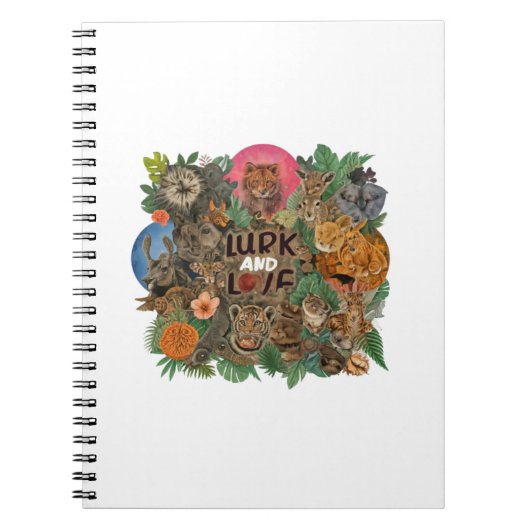 op de loer liggen en liefhebben notitieboek (Voorkant)