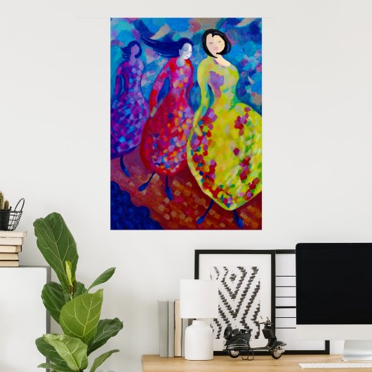 Op de loopbrug poster (Thuiskantoor)