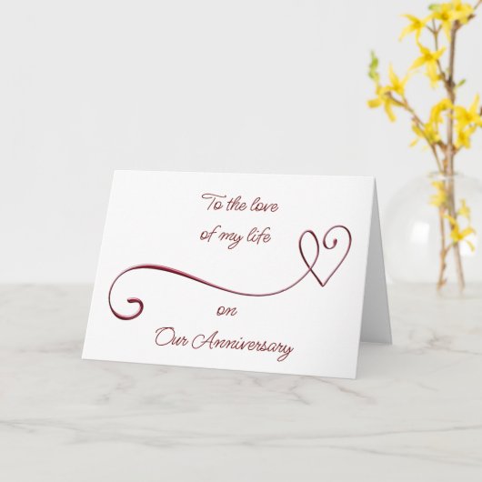 OP DE "LOVE VAN MIJN LEVEN" OP "ONS JUBILEUM" KAART (Gele Bloem)