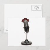 OP DE LUCHT- microfoon Briefkaart (Voorkant / Achterkant)