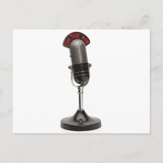 OP DE LUCHT- microfoon Briefkaart (Voorkant)