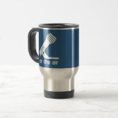 Op de luchtreisboot (blauw) reisbeker (Voorkant links)