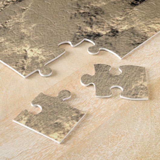 Op de maan staan legpuzzel (Zijkant)