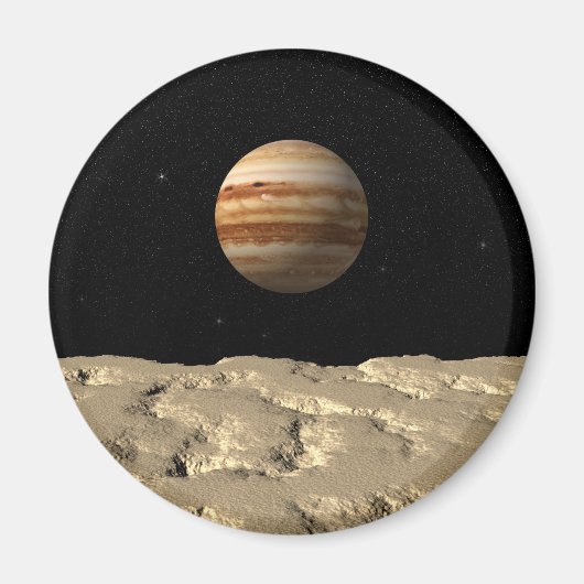 Op de maan staan magneet (Voorkant)