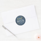 Op de maan sticker Baby shower (Envelop)