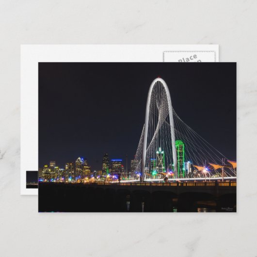 Op de Margaret Hunt Hill Bridge Briefkaart (Voorkant / Achterkant)