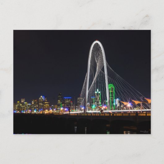 Op de Margaret Hunt Hill Bridge Briefkaart (Voorkant)