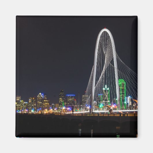 Op de Margaret Hunt Hill Bridge Magneet (Voorkant)