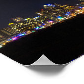 Op de Margaret Hunt Hill Bridge Poster (Hoek)