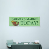 Op de markt aanpasbare groentbanner van de landbou spandoek (Beurs)