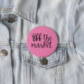 Op de markt ronde button 7,6 cm (In situ)