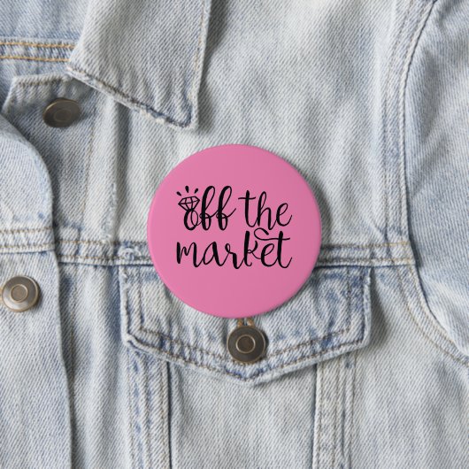 Op de markt ronde button 7,6 cm (In situ)