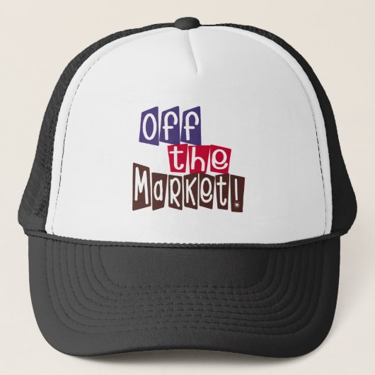 Op de markt trucker pet (Voorkant)