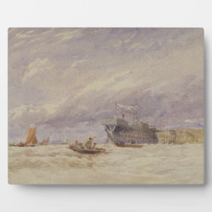Op de Medway, c.1845-50 (m/c met een carrosserie v Fotoplaat