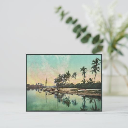 Op de Miami, de zeldzame Photochrom Briefkaart (Staand voorkant)