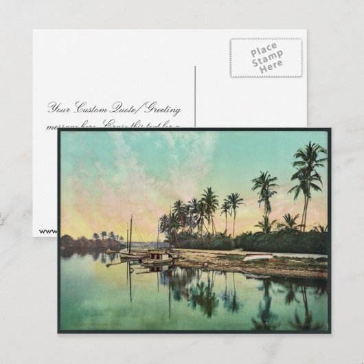 Op de Miami, de zeldzame Photochrom Briefkaart (Voorkant / Achterkant)