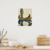 Op de Missouri, 1922 (pochoir print) Poster (Keuken)