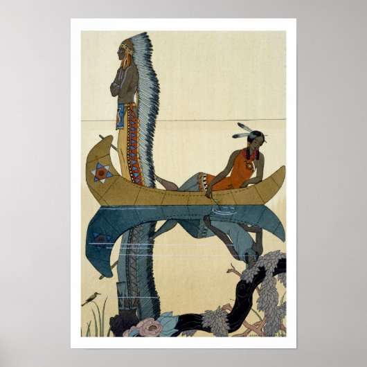 Op de Missouri, 1922 (pochoir print) Poster (Voorkant)