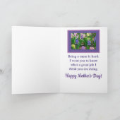 OP DE MOEDER VAN MIJN KINDEREN/HAPPY-MOEDERDAG KAART (Binnen)