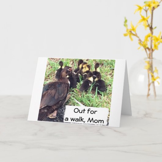 OP DE MOMGEZIN VAN EENDEN ZEGGEN SAMEN GEHAPPY BIR KAART (Gele Bloem)