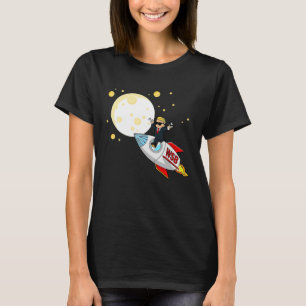 Op de Moon Wallstreetbets Diamond Hands wordt AMC T-shirt