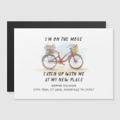 Op de Move Watercoler Fiets Nieuw Adres Verhuizen (Voorkant / Achterkant)